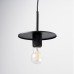 Exel Savaneta Knurled Ceiling Light Pendant - Matt Black Fittings and Plate