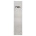 Exel Stainless Steel Finger Plate - Pull - 300 x 75 x 1.2mm - Satin