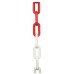 Plastic Chain - 6mm Link - 5m Length - Red/White