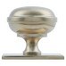 Alexander & Wilks Quantock Cabinet Knob on Square Backplate - 38mm Diameter - PVD Polished Nickel