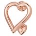 Heart Door Knocker - 120 x 110mm - Polished Copper Heart Door Knocker - 120 x 110mm - Polished Copper