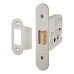 Hampstead Heavy Duty Flat Latch - 79mm Case - 57mm Backset - Radius - Satin Stainless Steel Hampstead Heavy Duty Flat Latch - 79mm Case - 57mm Backset - Radius - Satin Stainless Steel