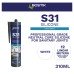 Bostik S31 Neutral Sanitary Sealant - 310ml - White
