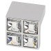 Rimini Crystal Cabinet Finger Pull Handle - 16mm Centres - Polished Chrome