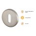 Exel Escutcheon - 52mm Diameter - Keyhole - Satin Stainless Steel