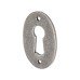 Olde Forge Oval Escutcheon - 51 x 29mm - Keyhole - Pewter