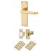 Exel Victorian Latch Door Handle Kit - Polished Brass