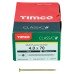 TIMCO Classic Pozi Countersunk Wood Screws - 4.0 x 70mm - Yellow Zinc - Pack of 200