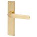 Exel Satin Brass Latch Door Handle - Norley Range - 200 x 42mm