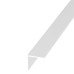 Rothley 1000mm Plastic Angle - Equal Sided - 10 x 10 x 1mm - White
