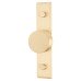 Frelan Hoxton Sturt Cabinet Knob on Rushton Backplate - 40mm Diameter - Satin Brass Frelan Hoxton Sturt Cabinet Knob on Rushton Backplate - 40mm Diameter - Satin Brass