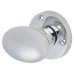Exel Victorian Oval Mortice Door Knob Kit - 61mm Rose Diameter - Polished Chrome
