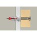 Fischer Duoblade Plug for Plasterboard - 8 x 44mm - Red & Grey - Pack of 40