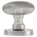 Exel Victorian Oval Mortice Door Knob - 61mm Rose Diameter - Satin Chrome