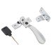 Exel Cast Victorian Locking Wedge Casement Window Fastener - Reversible - Polished Chrome