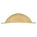 Crofts & Assinder Monmouth Cabinet Cup Handle - 64mm Centres - Brushed Satin Brass