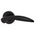 Jigtech Cresta Latch Door Handle on Rose Kit - Passage - Matt Black