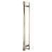  Frelan Hoxton Sturt Cabinet Handle on Rushton Backplate - 224mm Centres - Polished Nickel