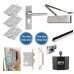 Heavy Duty Euro Lock Door Handle on Backplate Fire Door Kit & Dorgard Holder - Stainless Steel Heavy Duty Euro Lock Door Handle on Backplate Fire Door Kit & Dorgard Holder - Stainless Steel