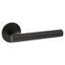Jigtech Matt Black Door Handles on Round Slim Rose - Schema Vinklad Range Jigtech Matt Black Door Handles on Round Slim Rose - Schema Vinklad Range
