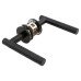 Jigtech Matt Black Door Handles on Round Slim Rose - Schema Vinklad Range Jigtech Matt Black Door Handles on Round Slim Rose - Schema Vinklad Range
