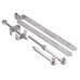 Heavy Duty Adjustable Field Gate Hinge Set - 600 x 95mm - Galvanised