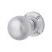 Exel Victorian Ball Mortice Door Knob - 61mm Rose Diameter - Satin Chrome