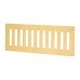 Hampstead Plain Slotted Vent - 242 x 89mm - 4800mm² Free Air Flow - Polished Brass