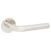 Jigtech Polished Stainless Steel Door Handles on Round Slim Rose - Schema Syfte Range 