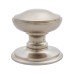 Exel Round Centre Door Knob - 80mm Rose Diameter - Satin Nickel