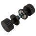 Jedo by Frelan Cog Mortice Door Knob - 60mm Rose Diameter - Matt Black