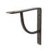 From The Anvil Plain Shelf Bracket - 152 x 152mm - Black Beeswax