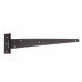 Light Duty Gate/Door Tee Hinge - 300 x 23mm - Black Powder Coated - Pack of 20