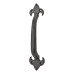 Olde Forge Fleur de Lys D-Bar Door Pull Handle - Screw Fix - 228mm Centres - Antique Black Iron Olde Forge Fleur de Lys D-Bar Door Pull Handle - Screw Fix - 228mm Centres - Antique Black Iron