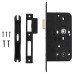 Arrone AR913 DIN Bathroom Lock - 88mm Case - 60mm Backset - Square - Matt Black