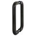 Hoppe AR602/220 Nylon D-Bar Door Pull Handle - Back to Back - 220mm c/c- Ebony Black
