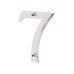 76mm Screw Fix Door Numeral - 7 - Polished Chrome