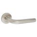 Exel Satin Stainless Steel 19mm Bent Door Handles on Round Rose