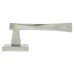 Exel Satin Chrome Twist Door Handles on Square Rose - Spirit Range 
