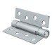 Adjustable Self Closing Fire Door Spring Hinge - 102 x 76 x 3mm - Satin Chrome - Pack of 3