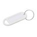 Key Ring Tag - 48 x 21mm - White - Pack of 10