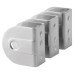 Toilet Cubicle Panel Brackets - 12-13mm Panels - 316 Stainless Steel - Pack of 3