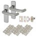Exel Puma 19mm Return to Door Latch Door Handle Kit - Aluminium