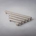 Hampstead Morley 19mm Bobbled D-Bar Cabinet Pull Handle - 224mm Centres - Satin Nickel