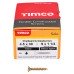 TIMCO Solo Chippy Pozi Countersunk Wood Screws - 4.5 x 30mm - Yellow Zinc - Pack of 200