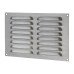 Exel Hooded Louvre Vent - 229 x 152mm - 6650mm² Free Air Flow - Satin Chrome