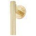 Hampstead Knurled T-Bar Door Pull Handle on Rose - Screw Fix - 300mm Centres - Satin Brass