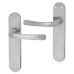 Exel Satin Chrome Latch Door Handle - Sassari Range - 182 x 39mm