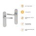 Exel Satin Chrome Latch Door Handle - Sassari Range - 182 x 39mm