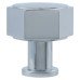 Alexander & Wilks Vesper Hex Cabinet Knob - 33mm Diameter - Polished Chrome
